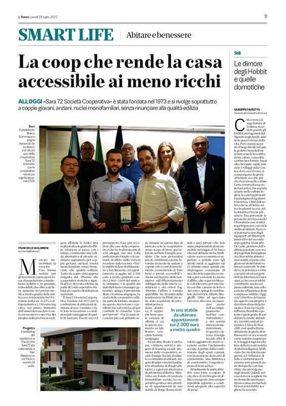 Premio a Sara 72 Società Cooperativa