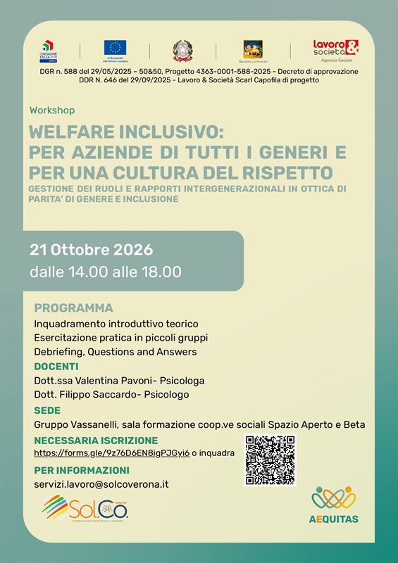 “WELFARE INCLUSIVO: per aziende di tutti i generi e per una...