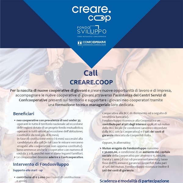 Call CREARE.COOP